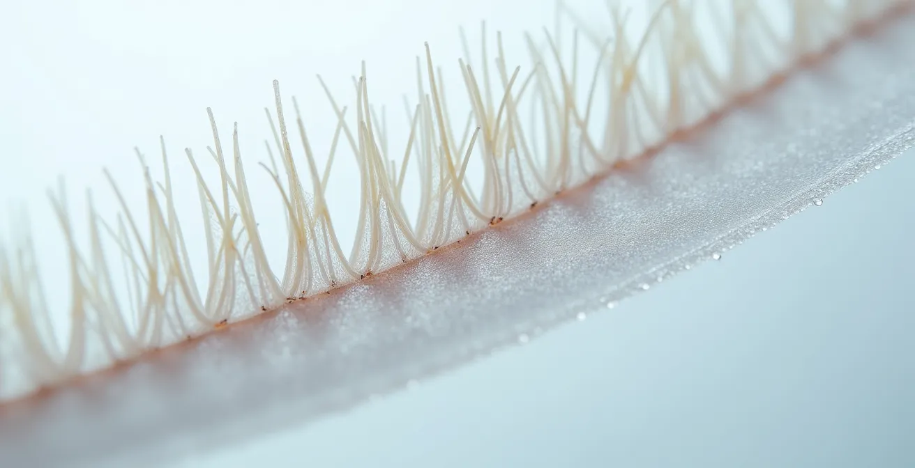 Comparaison microscopique de trois types de cuticules capillaires