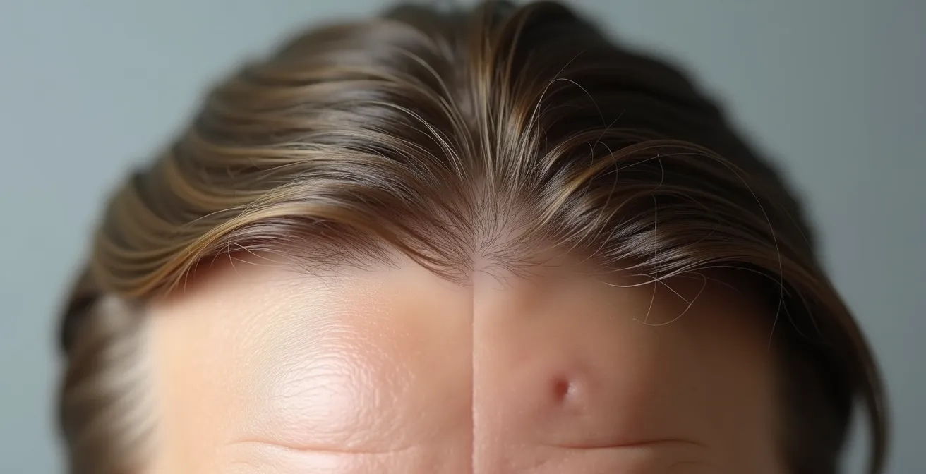 Comparaison entre un cuir chevelu sain et un cuir chevelu irrité